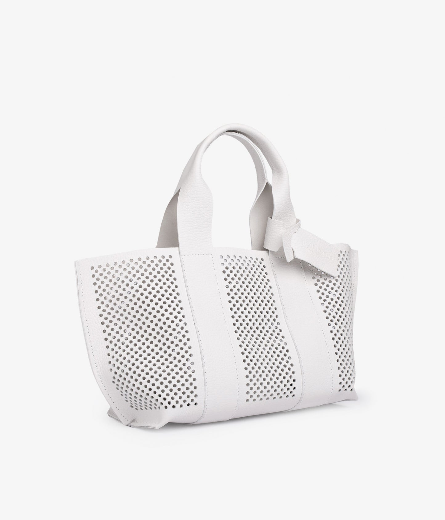 perfed tote / white cervo