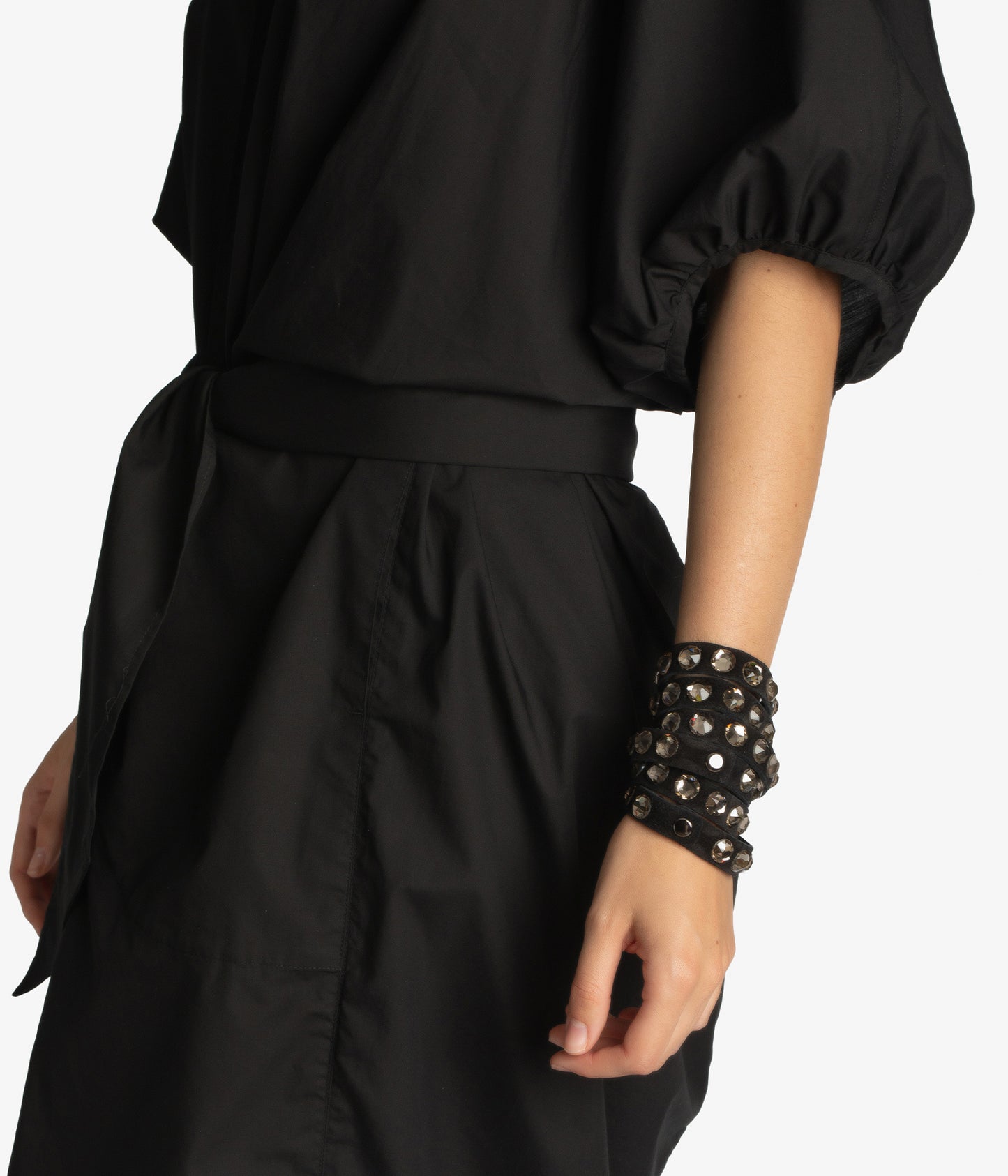 the wrap bracelet / black