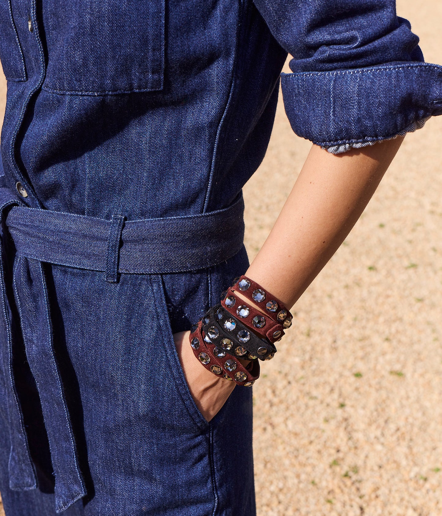wrap bracelet / brunette castoro